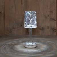 Lamp kristal 26x9cm warm wit