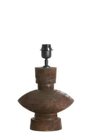 Lampvoet fiera hout d23h25cm brn