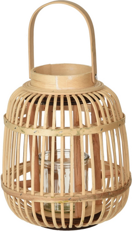 LANTAARN BAMBOE 19X24CM NATURE