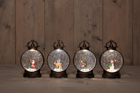 Lantaarn glitterwater 17x10cm a4