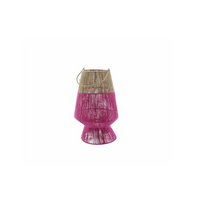 Lantaarn jute d26h50cm multi