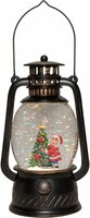 Lantaarn kerstboom 20.5x12cm zwart