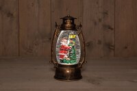 Lantaarn kerstman d14.5h24cm bo