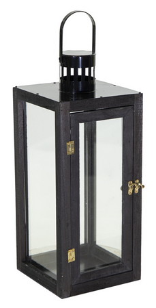 Lantaarn lorenzo b13h34 zwart