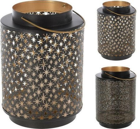 LANTAARN METAAL 24CM 2 varianten per stuk