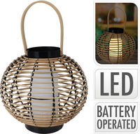 LANTAARN PE ROTAN MET HANDVAT