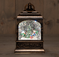 Lantaarn sneeuwpop b13.5h25.5cm bo