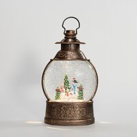 Lantaarn sneeuwpop glitterwater - afbeelding 2