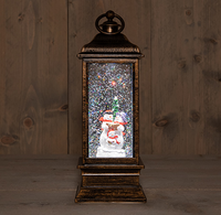 Lantaarn sneeuwpop vk10.5h29cm bo