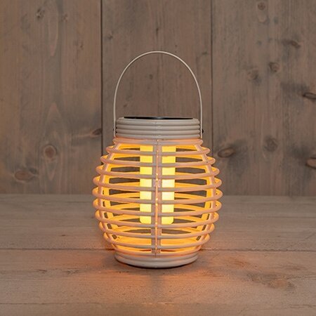 Lantaarn solar 15x15cm zand
