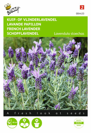 Lavendel st. kuif/vlind 0.1gram - afbeelding 1