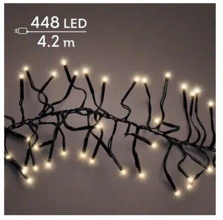 Led cluster 420cm-448l zwrt/sft gld