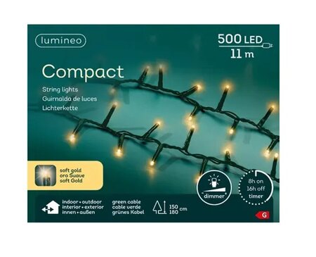 Led compact 1100cm-500l grn/sft gld