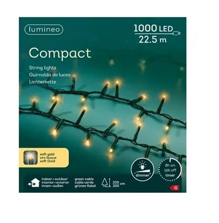 Led compact 2250cm1000l grn/sft gld