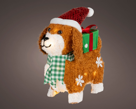 Led hond l13b35h35cm-25l warm wit