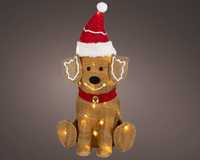 Led hond l23b32h56cm-30l warm wit