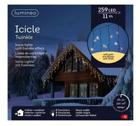 Led icicle l1100cm259l zart/sft gld