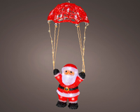 Led kerstman l18.5b18.5h47cm40l rd/klwit
