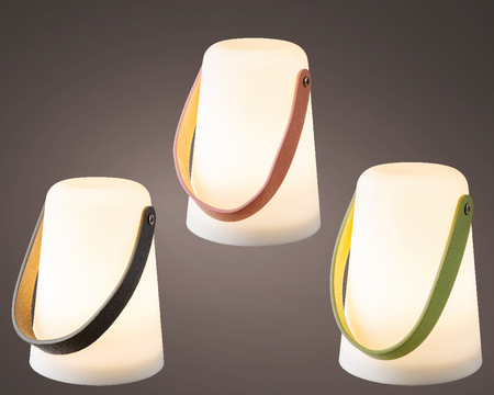 Led lantaarn d10h14cm-1l wt/wwt a3