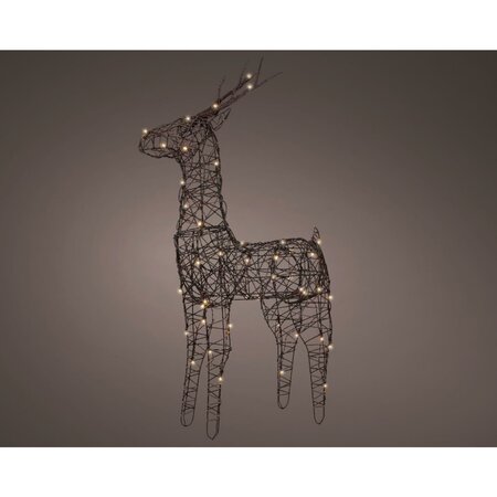 Led rendier l19b50h85cm-45l brn/wwt