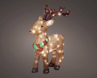 Led rendier l21b37h54cm-80l brn/kwt