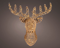 Led rendier l28b68h66cm-48l bruin/s.gold