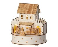 Led scenery d17.5h19.5cm ntrl/wwit