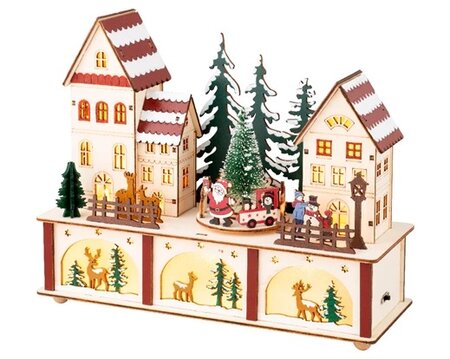 Led scenery l10b27h22cm kleuren/wwt