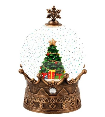 Led schudbol d12.5h19cm gd/warm wit