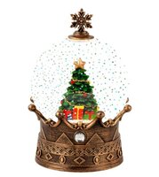 Led schudbol d12.5h19cm gd/warm wit