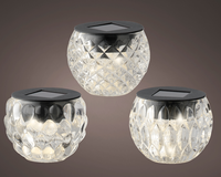 LED solar tafellamp glas assorti per stuk - afbeelding 2