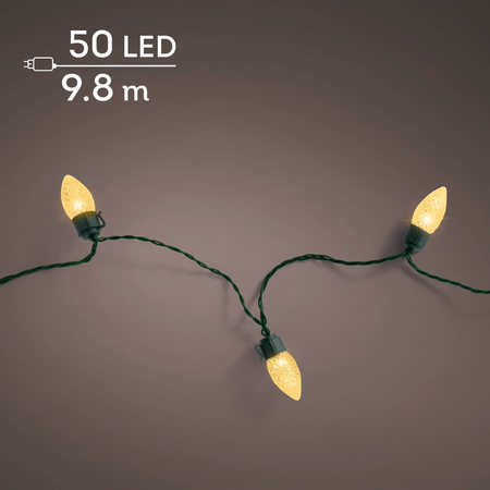 Led stringlights 980cm-50l grn/soft gold