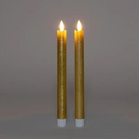 Leddinerkrs rustiek+3d vlam s2 goud - afbeelding 1