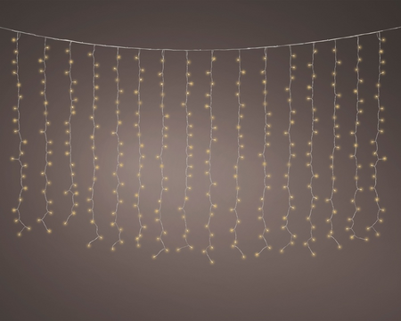 Ledgordijn light 200cm trnsprnt/sft gld