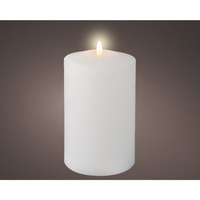 Ledkaars kerk d10h19cm creme bo