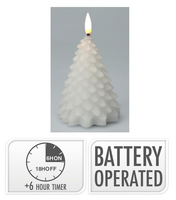 LEDKAARS KERSTBOOM 11CM WIT