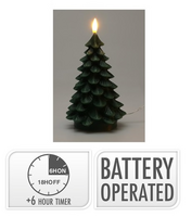 LEDKAARS KERSTBOOM 17CM D GROE