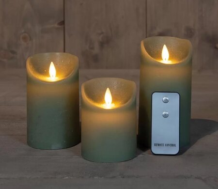 Ledkaars wax+vlam+ab s3 jade bo