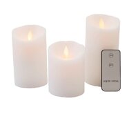 Ledkaars wax+vlam+ab s3 wit bo