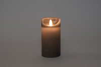 Ledkaars wax+vlam h15cm grs bo