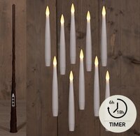 Ledkrs zwevend toverstok h15cm 10st