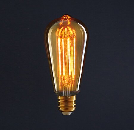 Ledlamp retro e27 d64l125mm