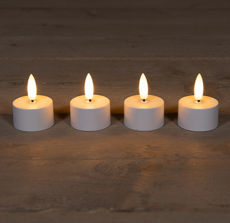 Ledtheelicht 3d vlam wt d4h5cm s4