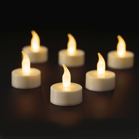 Ledtheelicht d4h4cm wit 6st bo - afbeelding 1