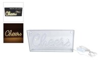 Lichtbox led usb cheers 30x5x15 wit