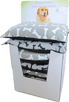 Ligkussen grijs+bot assorti - afbeelding 2