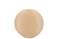 LIMA BEIGE VASE OVAL 23X10X22CM