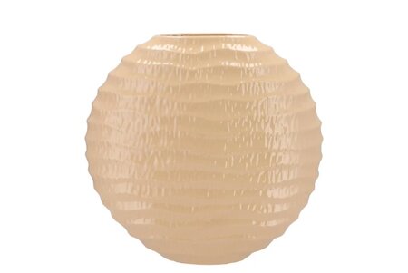 LIMA BEIGE VASE OVAL 41X14X39CM