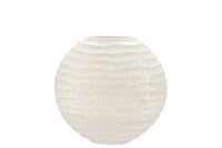 Lima white vase oval 23x10x22cm.