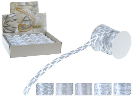 LINT 1CM X 5MTR ZILVER 5ASS